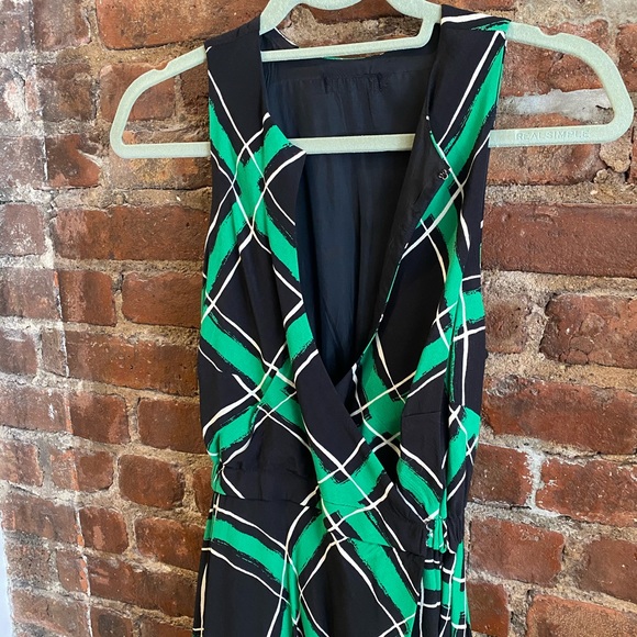 Anthropologie midi green checkered dress! - Picture 2 of 4